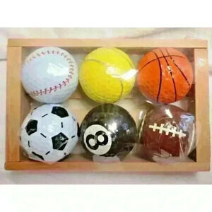 CHARLES KEATH Golf Ball Set of 6 Funny NOVELTY Present Gift Prize (Sports Balls)